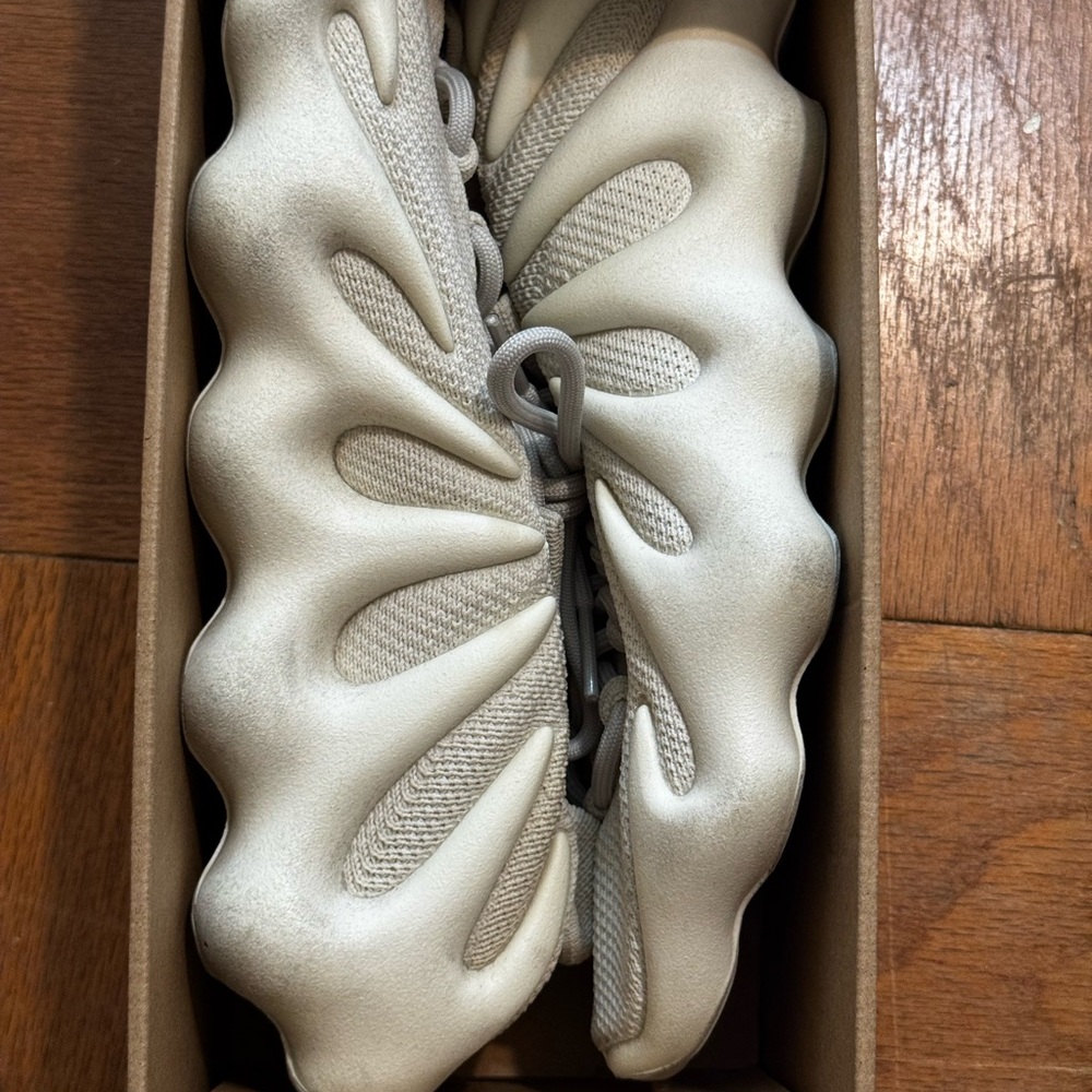 Futuristic Cream Sneakers